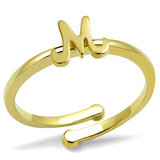 LO3994 - Brass Ring Flash Gold Women No Stone No Stone