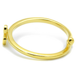 LO3998 - Brass Ring Flash Gold Women No Stone No Stone
