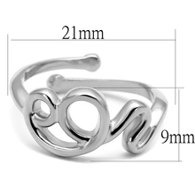 LO4001 - Rhodium Brass Ring with No Stone
