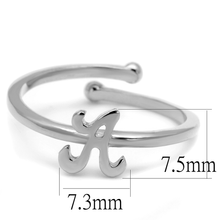 LO4005 - Rhodium Brass Ring with No Stone