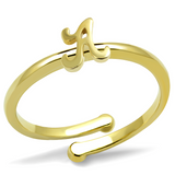 LO4006 - Brass Ring Flash Gold Women No Stone No Stone