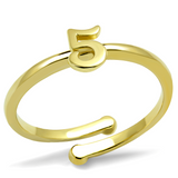 LO4016 - Brass Ring Flash Gold Women No Stone No Stone