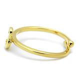 LO4022 - Flash Gold Brass Ring with No Stone