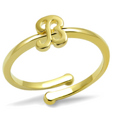 LO4026 - Brass Ring Flash Gold Women No Stone No Stone
