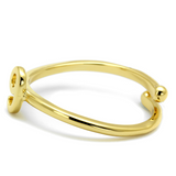 LO4038 - Brass Ring Flash Gold Women No Stone No Stone