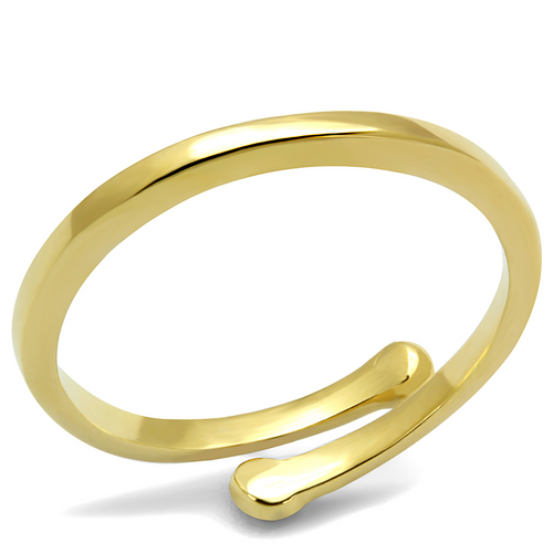 LO4040 - Brass Ring Flash Gold Women No Stone No Stone