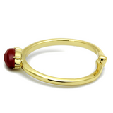 LO4063 - Brass Ring Flash Gold Women Synthetic Siam