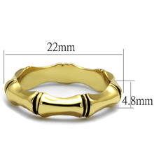 LO4099 - Brass Ring Gold Women Epoxy Jet