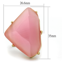LO4104 - Brass Ring Gold & Brush Women Synthetic Rose