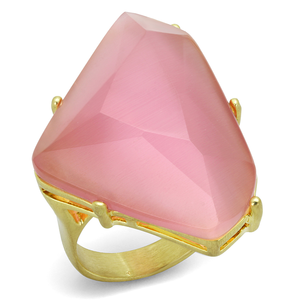 LO4104 - Brass Ring Gold & Brush Women Synthetic Rose