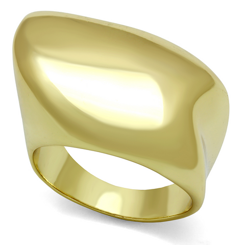 LO4105 - Brass Ring Gold Women No Stone No Stone
