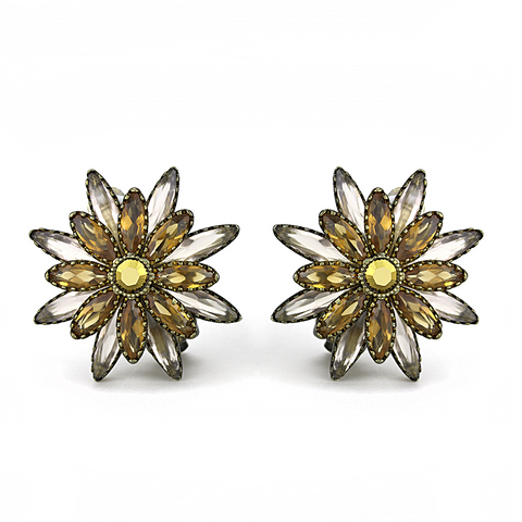 LO4200 - Brass Earrings Antique Copper Women Synthetic Multi Color