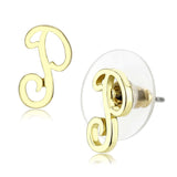 LO4671 - Brass Earrings Flash Gold Women No Stone No Stone