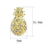 LO4677 - Brass Earrings Gold Women Top Grade Crystal Clear