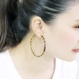 LO4678 - Brass Earrings Gold Women No Stone No Stone