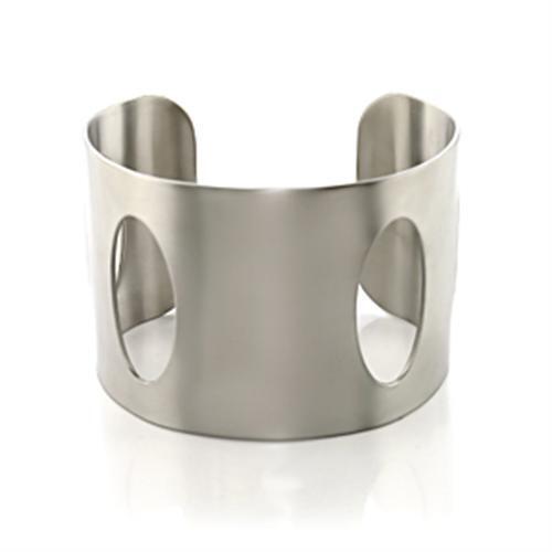 LO483 - Stainless Steel Bangle  Women No Stone No Stone