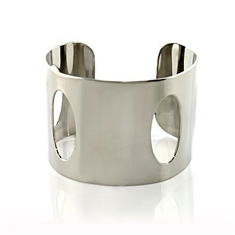 LO484 - Stainless Steel Bangle  Women No Stone No Stone