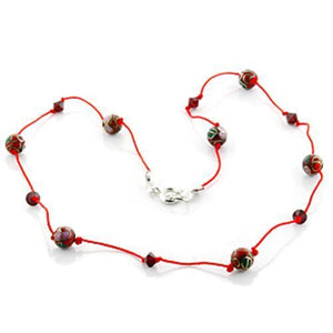 LO740 - Resin Necklace N/A Women Epoxy Multi Color