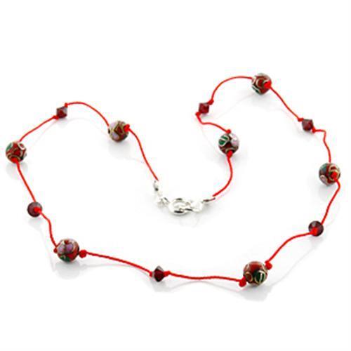 LO740 - Resin Necklace N/A Women Epoxy Multi Color