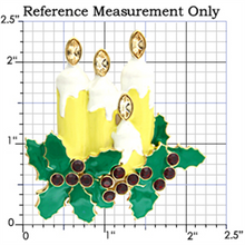 LO844 - Gold White Metal Brooches with Top Grade Crystal  in Citrine Yellow