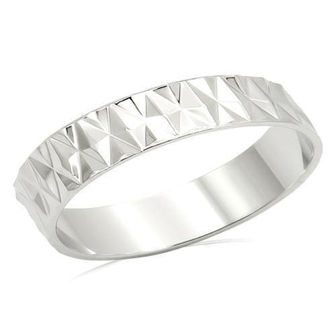 LO980 - Brass Ring Imitation Rhodium Unisex No Stone No Stone