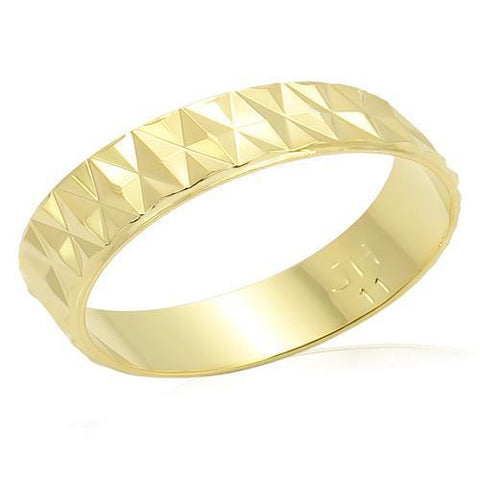 LO981 - Brass Ring Gold Unisex No Stone No Stone