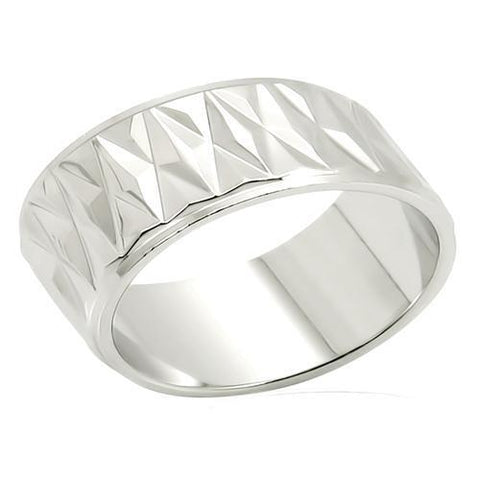 LO986 - Brass Ring Imitation Rhodium Unisex No Stone No Stone