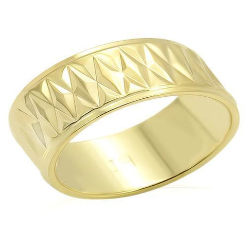 LO987 - Brass Ring Gold Unisex No Stone No Stone