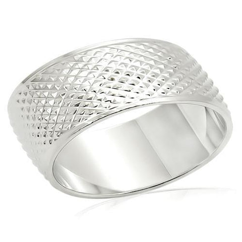 LO988 - Brass Ring Imitation Rhodium Unisex No Stone No Stone