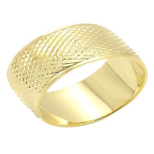 LO989 - Brass Ring Gold Unisex No Stone No Stone