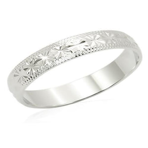 LO998 - Brass Ring Imitation Rhodium Unisex No Stone No Stone