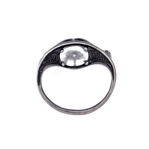 LOA1310 - Brass Brooches Antique Tone Women Synthetic Clear
