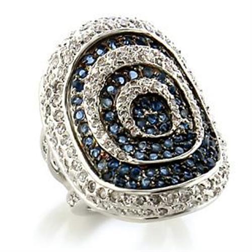 LOA575 - Brass Ring Rhodium + Ruthenium Women Synthetic Montana