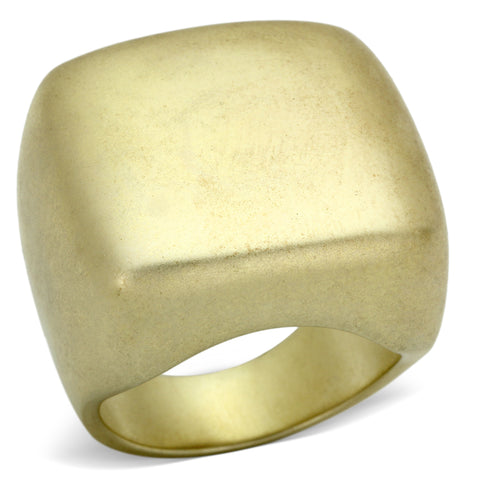 LOA845 - Brass Ring Matte Rhodium Women No Stone No Stone