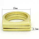 LOA851 - Brass Ring Matte Gold Women No Stone No Stone