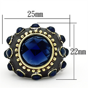 LOA880 - Brass Ring Reverse Two-Tone Women Synthetic Montana