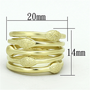 LOA898 - Brass Ring Matte Gold Women No Stone No Stone