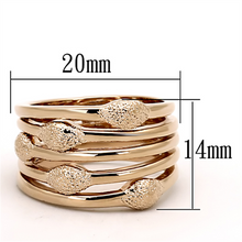 LOA899 - Brass Ring Rose Gold Women No Stone No Stone