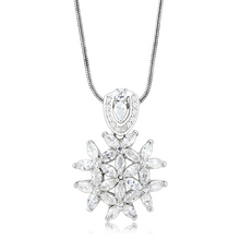 LOS067 - 925 Sterling Silver Pendant Rhodium Women AAA Grade CZ Clear