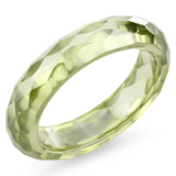 LOS082 - Stone Ring N/A Women AAA Grade CZ Olivine color