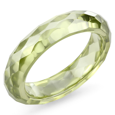 LOS082 - Stone Ring N/A Women AAA Grade CZ Olivine color