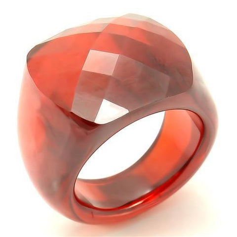 LOS157 - Stone Ring N/A Women AAA Grade CZ Garnet