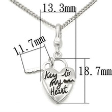 LOS430 - 925 Sterling Silver Chain Pendant Silver Women No Stone No Stone