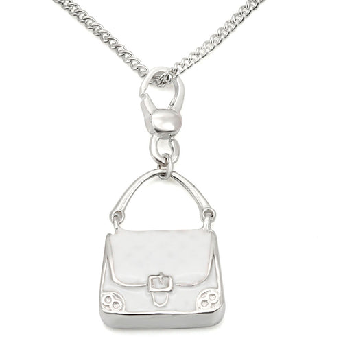 LOS439 - 925 Sterling Silver Chain Pendant Silver Women No Stone No Stone