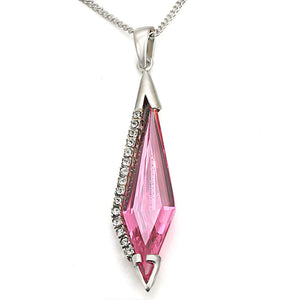 LOS473 - 925 Sterling Silver Pendant Silver Women AAA Grade CZ Rose