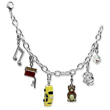 LOS604 - 925 Sterling Silver Bracelet Silver Women Top Grade Crystal Clear