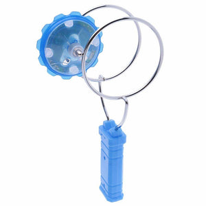 Light Up Magnetic Gyro Spinning Wheel Blue