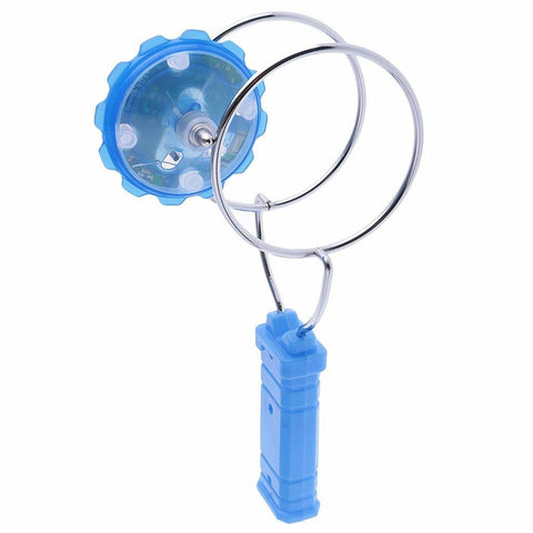 Light Up Magnetic Gyro Spinning Wheel Blue