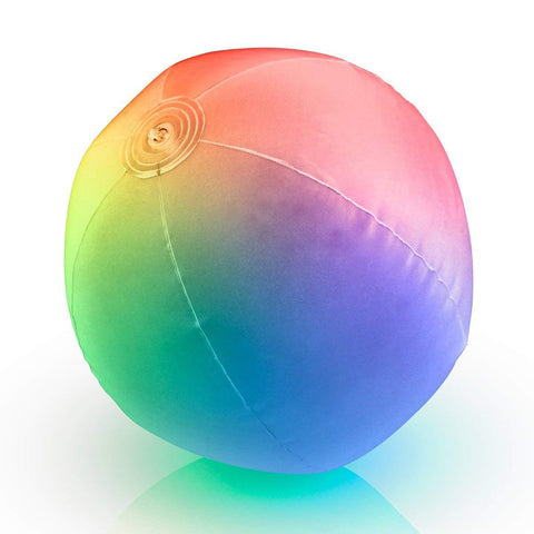 32 Inch Multicolored Inflatable Light Up Beach Ball