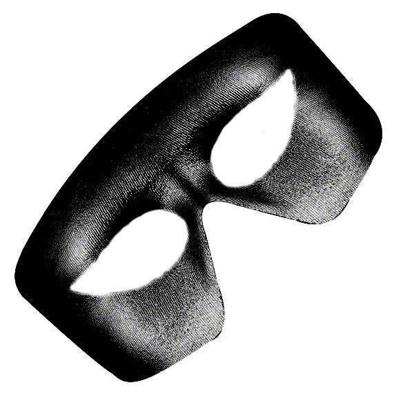 Masquerade Black Unlit Metallic Mask Mardi Gras